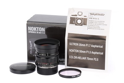 Lot 662 - A Voigtlander Nokton Aspherical f/1.5 50mm Lens