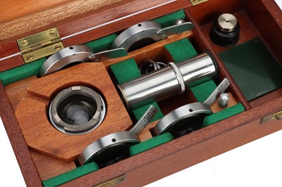 Lot 127 - An Extensively Well Equipped Beck Optomax Research Binocular Microscope