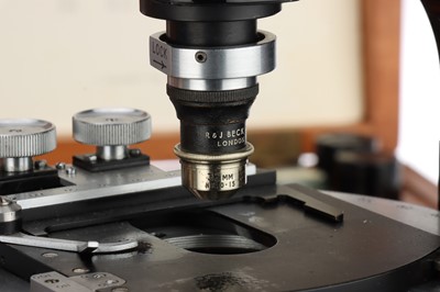 Lot 127 - An Extensively Well Equipped Beck Optomax Research Binocular Microscope