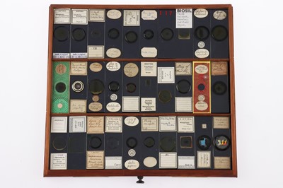 Lot 153 - Large Cabinet of fine Victorian Microscope Slides
