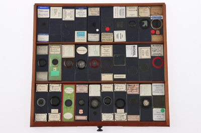 Lot 153 - Large Cabinet of fine Victorian Microscope Slides