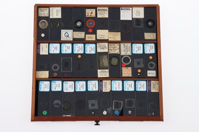 Lot 153 - Large Cabinet of fine Victorian Microscope Slides