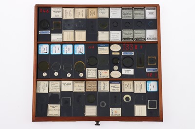 Lot 153 - Large Cabinet of fine Victorian Microscope Slides