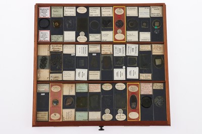 Lot 153 - Large Cabinet of fine Victorian Microscope Slides