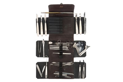 Lot 97 - A Largely Complete French Pocket Veterinary Surgical Instrument Set