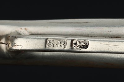 Lot 66 - Silver Sick Syphon, Tongue Depressors And Spatula