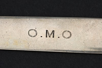 Lot 66 - Silver Sick Syphon, Tongue Depressors And Spatula