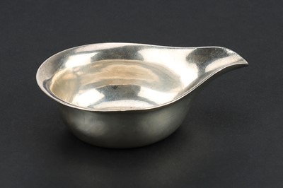 Lot 77 - A Colonial Indian Silver Pap Boat