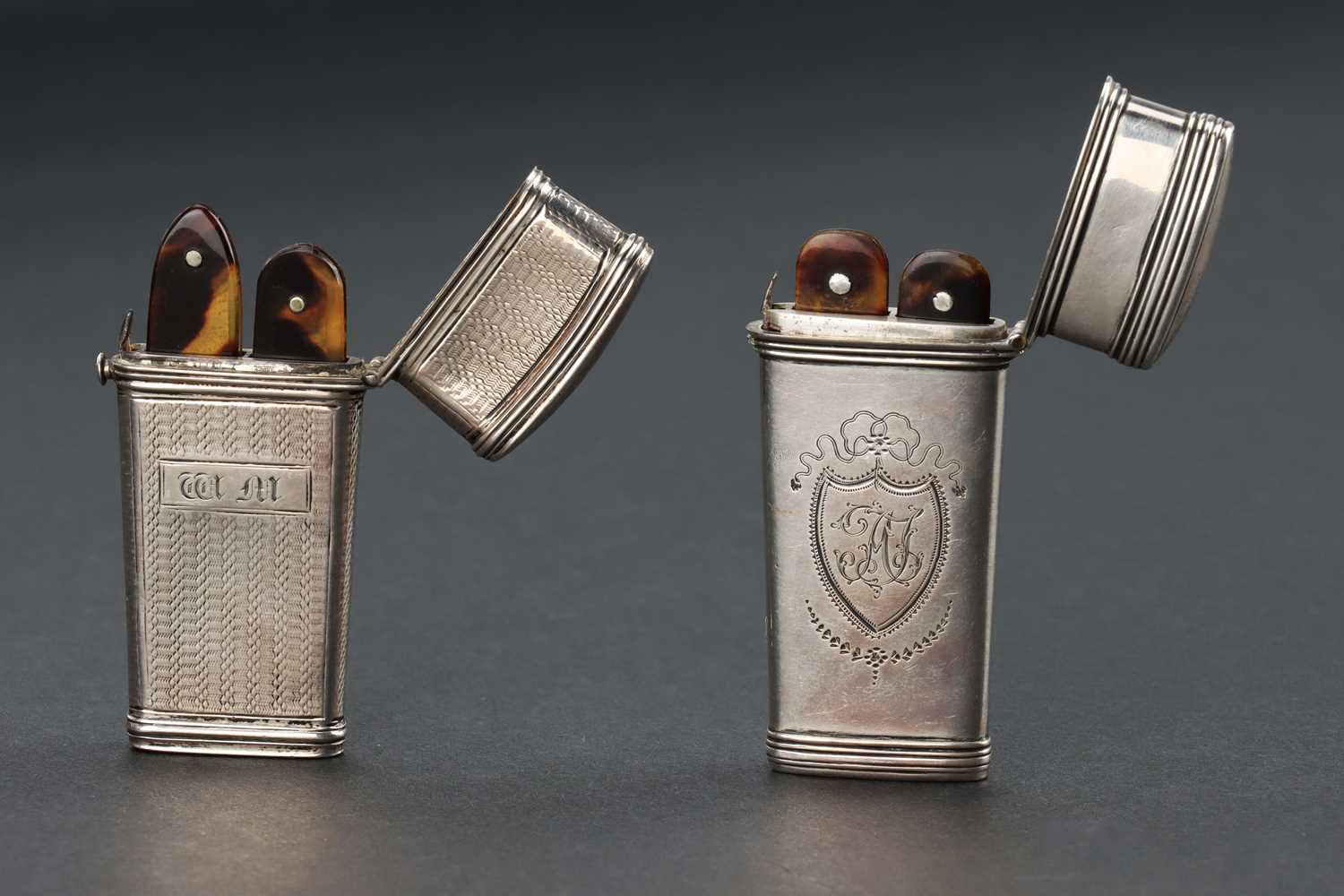 Lot 80 - Two Silver Lancet Cases