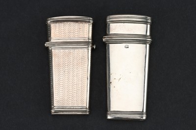 Lot 80 - Two Silver Lancet Cases