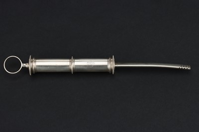 Lot 82 - A George III Silver Syringe, Possibly a Sick Syphon