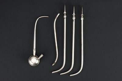 Lot 83 - A Group of Silver and Plated Urology Instruments