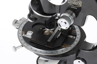 Lot 128 - Classic Microscopy, A Beck London Model, Microscope