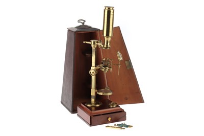 Lot 101 - A Jones 'Improved' Compound Microscope