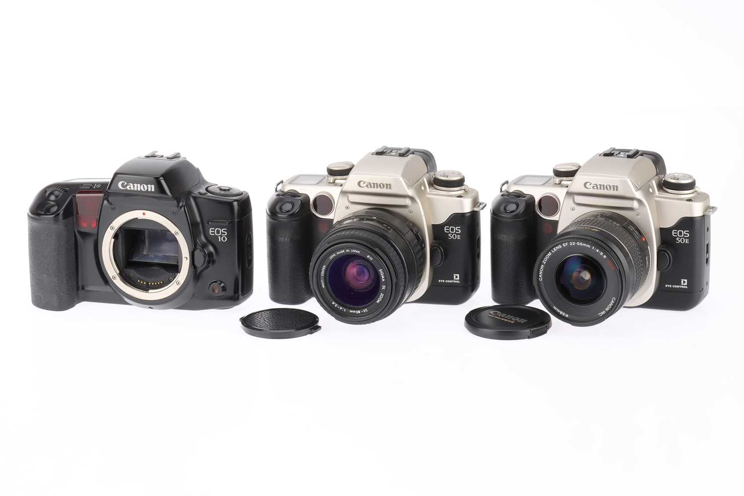 Lot 306 - A Group of Canon EOS 35mm SLR Cameras