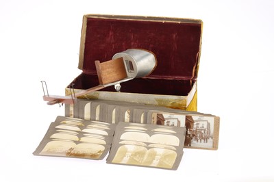 Lot 1048 - An Underwood & Underwood Stereoscope Set