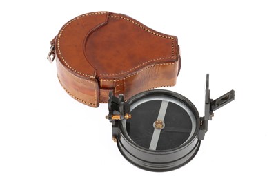 Lot 155 - Large Scale Prismatic Compass & Case by Stanley