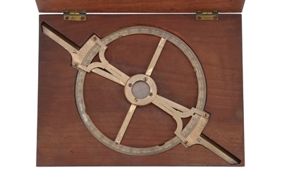 Lot 168 - A Good Scottish Twin Arm Protractor