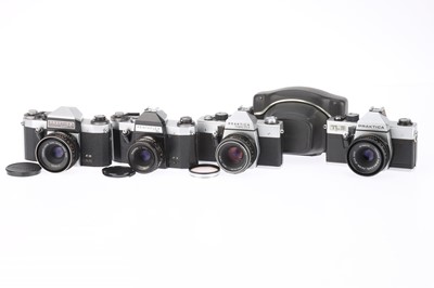 Lot 252 - A group of Praktica TL 35mm SLR Cameras