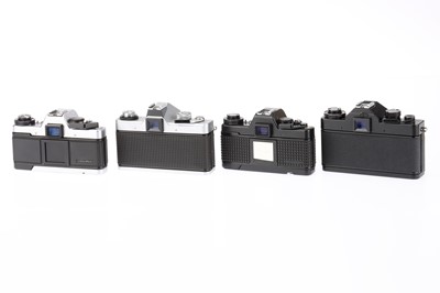 Lot 250 - A Group of Praktica Electronic 35mm SLR Cameras