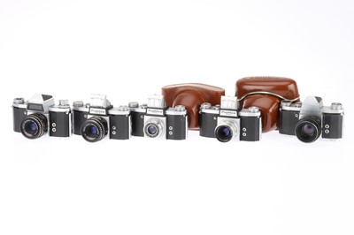 Lot 282 - A Group of Praktica 35mm SLR cameras