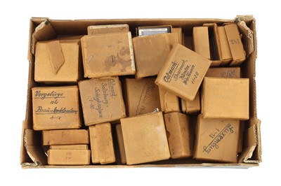 Lot 1267 - A Large Selection of Cased German Magic Lantern Slides