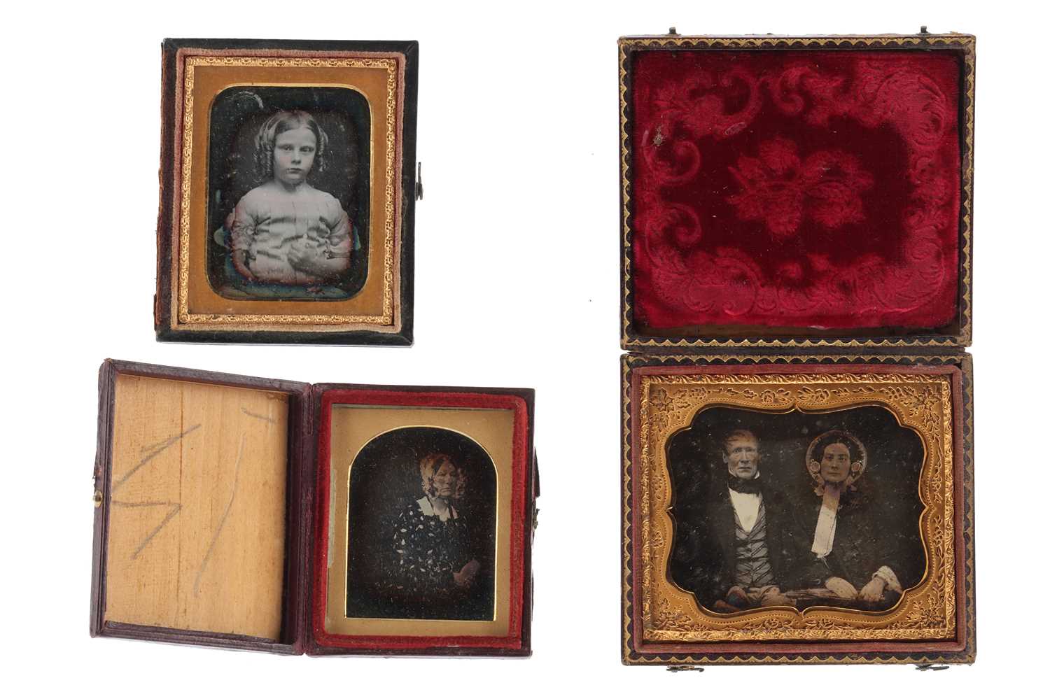 Lot 65 - Collection of 3 Daguerreotype Portraits