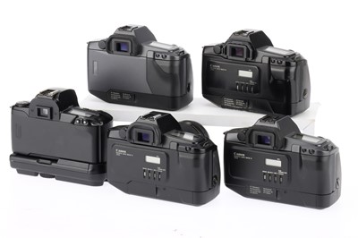 Lot 308 - A Selection of Canon EOS 35mm SLR Camera bodies