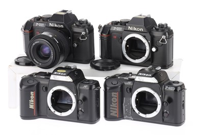 Lot 134 - A Selection of Nikon F-series 35mm SLR Camera Bodies