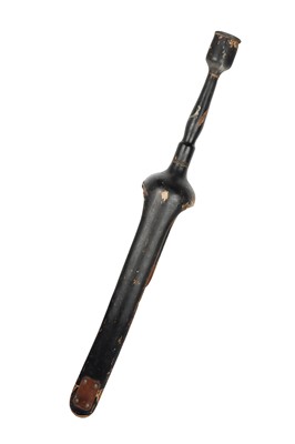 Lot 88 - A Victorian Amputee's Wooden Leg and Crutch