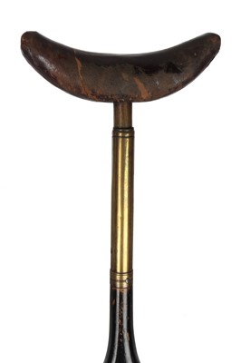 Lot 88 - A Victorian Amputee's Wooden Leg and Crutch