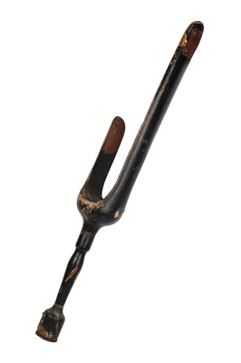 Lot 88 - A Victorian Amputee's Wooden Leg and Crutch