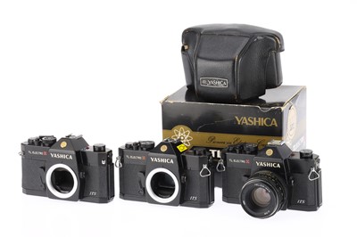 Lot 57 - A Group of Yashica TL Electro ITS 35mm Camera Bodies