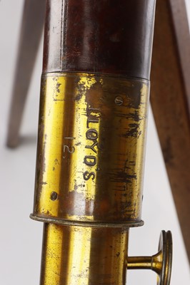 Lot 186 - 2 3/4" Lloyds Telegraph Station / Harbour Masters Telescope