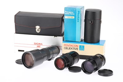 Lot 741 - A Selection of Long Telephoto Prime Lenses