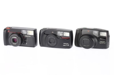 Lot 232 - A Selection of Pentax Compact 35mm Cameras