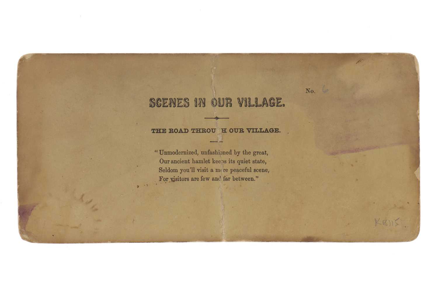 Lot 166 - T. R. Williams Stereocard, Scenes in Our