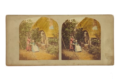 Lot 168 - T. R. Williams Stereocard, Scenes in Our Village, The Village Schoolmistress