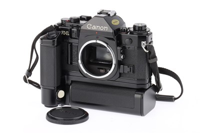 Lot 301 - A Canon A-1 35mm SLR Camera Body with Battery Grip