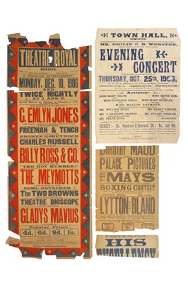 Lot 962 - Collection of 20 Early Entertainment Posters