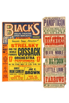 Lot 962 - Collection of 20 Early Entertainment Posters