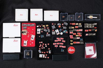 Lot 102 - A Very Large Collection of Leica Pin Badges