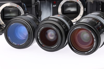 Lot 556 - A Pair of Minolta 7000AF 35mm SLR Camera Outfits