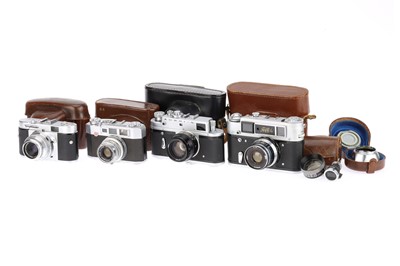 Lot 213 - A Selection of 35mm Rangefinder Cameras