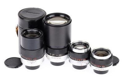 Lot 583 - A Selection of Topcon Kogaku 35mm Prime Lenses