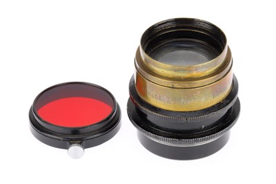 Lot 892 - A Leitz Wetzlar Elmar f/4.5 135mm Brass Large Format Camera Lens