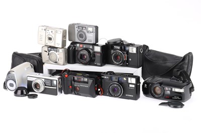 Lot 542 - A Selection of Automatic Compact Film Cameras