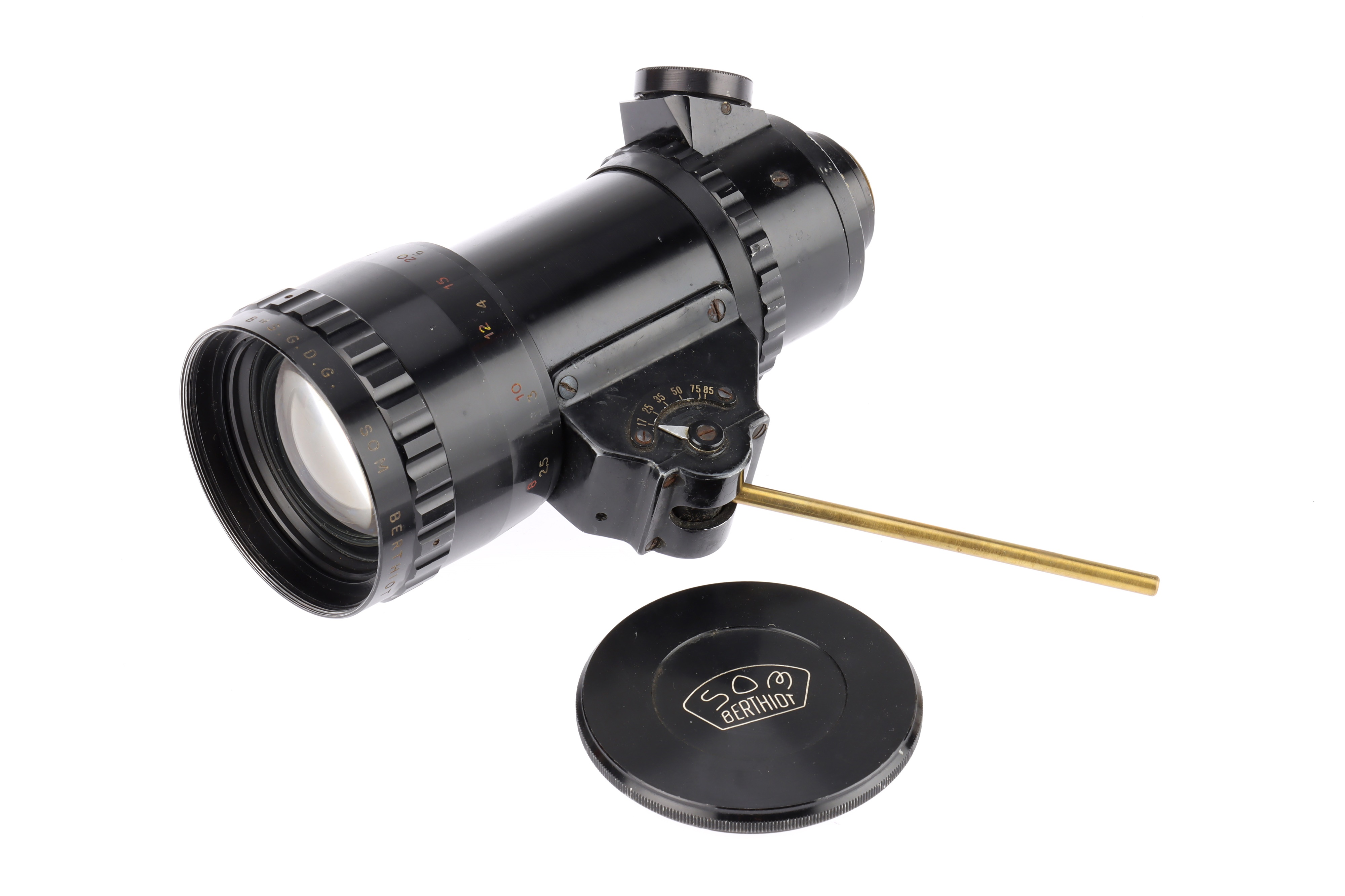 d*9様 9 希少Som Berthiot Tele-Cinor 75mm f3 SOM Berthiot Tele-Cinor 75mm f2.5 16mm C Mount Lens [FUNGUS/OILY