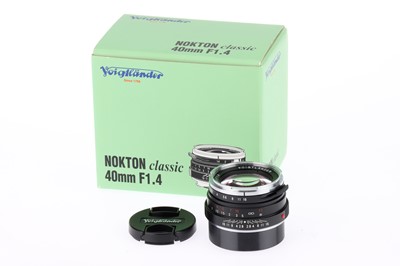 Lot 600 - A Voigtlander Nokton Classic f/1.4 40mm Camera Lens