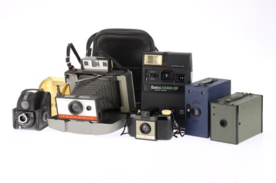 Lot 545 - A Selection of Box and Instant Cameras